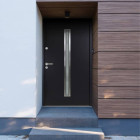 Porte d'entrée anthracite 100x200 cm aluminium