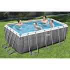 Ensemble de piscine rectangulaire power steel 412x201x122 cm