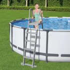 Échelle de piscine de sécurité à 4 marches flowclear 132 cm