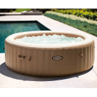 Baignoire de massage à bulles ronde purespa 216x71cm 6 personnes