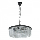 Suspension noire loft 6 ampoules 86 cm