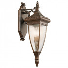 Applique venetian rain,  bronze brossé et verre, grande
