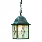 Suspension genoa, en aluminium et verre, noir argent