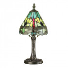 Lampe 14 cm dragonfly green, verre et résine