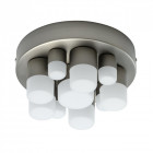 Plafonnier argenté techno   10 cm