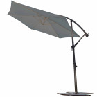 Parasol alu mat déporté 3m gris anthracite