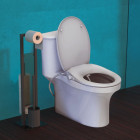 Siège de toilette à fermeture douce et fixation de pulvérisateur