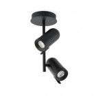 Plafonnier noir orleans 2 ampoules