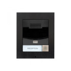 Interphone de porte compact ip solo externe montage encastré noir 9155301bs