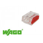 100 connecteurs wago 2 entrées (rouge)