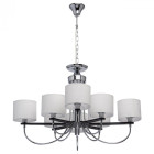 Suspension chromée megapolis 8 ampoules 90 cm Suspension chromée megapolis 8 ampoules 90 cm