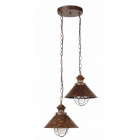 Suspension de jardin brun foncé nautica h100 2 ampoules