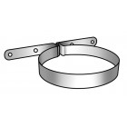 Collier pour conduit - Couleur : blanc - Diamètre 125