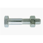 Boulon VISWOOD Tête hexagonale - Ecrou hexagonal acier zingué blanc - Ø 6 x 50/18 mm - Boite de 200 - 9886050