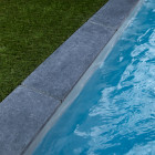 Margelle de piscine 100x30x3cm pierre bleue du vietnam bord droit