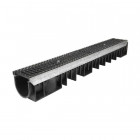 Caniveau 1m grille fonte c250 profondeur 1 largeur 100