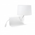 Aplique murale blanche handy h55 1 ampoule