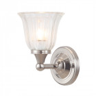 Applique austen1, nickel poli et verre
