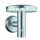 Applique led outdoor avec détecteur, en acier inoxydable et polycarbonate