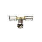 Pièce en T multicouche laiton à sertir HENCO 16x16x16 - 9P-161616