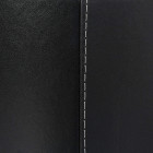 Panier à bûches accessoire cheminé 39,5 cm similicuir noir 