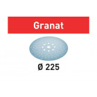 Abrasifs granat festool pour ponceuse planex - grain 80 d.225/128 - boîte de 25 - 205655