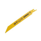 5 Lames Récipro BIM pour métal et synthétiques DEWALT - 152 mm - DT2348 