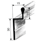 Profil pour dossier suspendu à visser 1323 VACHETTE pour tiroir - L.4 mètres - Alu brut - 032756