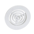 Grille d'aération ronde Ø35 mm sans moustiquaire NICOLL pour menuiserie - Blanc - B33