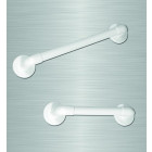 Barre d'appui lisse droite 450mm blanc (accessibilité pmr) Barre d'appui lisse droite 450mm blanc (accessibilité pmr)