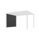 Rideau pour pergola bioclimatique per 3630 bi avec rail 3 m couleur gris, altper3630r30
