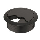 Passe câble pivotant ø 60mm hafele - noir - 428.96.302