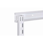 Rail crémaillère double blanc neige BOURG MERMIER - lg 122 cm - P-RCS122B