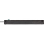 Multiprise bremounta 6 prises brennenstuhl - 3m - h05vv-f3g1.5 avec interrupteur - noir - 1150651316
