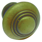 Bouton rustique zamac vieux bronze BROS - Ø30 - 301-Z-4                                