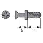 Goujon DU 327 pour VB 21 HETTICH - 25052