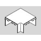 Angle Plat pour Moulure Electrique PVC 10x20 mm