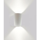 Applique murale led b19 10w ip44 blanc - couleur eclairage au choix