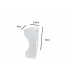 Applique murale led b21 10w ip44 blanc - couleur eclairage : blanc neutre 4000k - 5500k