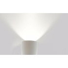 Applique murale led b26 3w ip44 blanc - couleur eclairage au choix