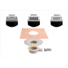 Kit d évacuation pour douche à l italienne extra plat sortie horizontale KERDI DRAIN BASE - Kit d évacuation au sol horizontal DN40