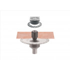 Kit d évacuation pour douche à l italienne sortie verticale KERDI DRAIN - Kit d évacuation au sol horizontal DN40