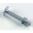 Boulon poêlier lennie tête ronde large - ø4x35 - boite de 200 - brl0403502b