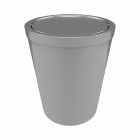 Poubelle à couvercle oscillant capacité 5l - wheeltop chrome Aurlane - BIN001