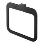 Porte serviette anneau Noir satiné