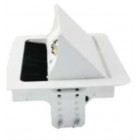 Boitier encastrable pour 4 plastrons 45x45 - blanc