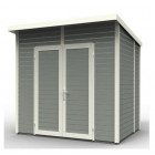 Abri de jardin en bois peint gris 3,16 m2 - skur3 gris