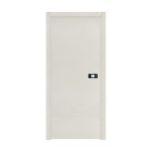 Bloc-porte pose fin de chantier collection premium miro avec poignée exclusive noire, h.204 x l.83 cm, aspect textile perle, réversible