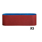 Lot de 3 Bandes abrasives Best for Wood 100x533mm Gr 60-80-100 BOSCH 2608606112
