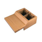 Boîtier 2 Appareillages 45x45 mm pour Plinthes Electriques PVC hêtre 20x70 mm Boîtier 2 Appareillages 45x45 mm pour Plinthes Electriques PVC hêtre 20x70 mm